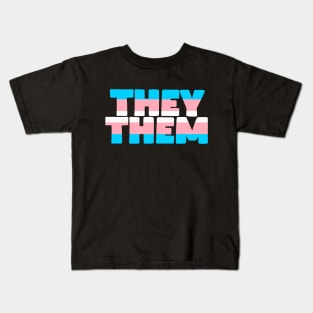 Trans Flag They/Them Kids T-Shirt